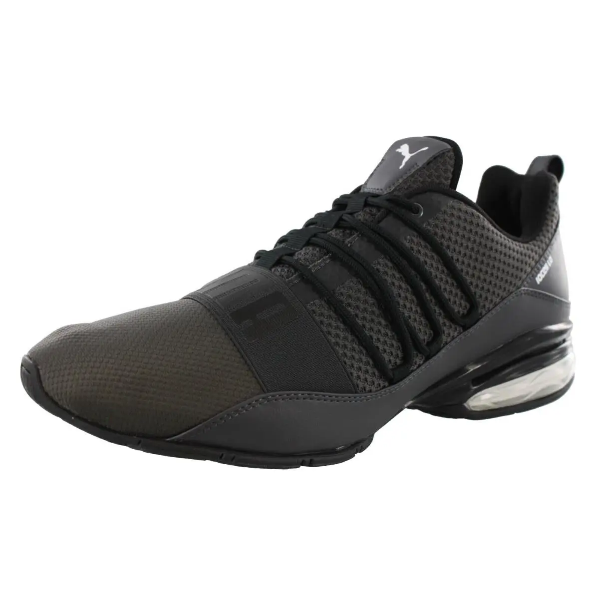 Puma Men`s Cell Regulate Winterized Mesh Running Shoes - ASPHALT/PUMA BLACK/PUMA WHITE