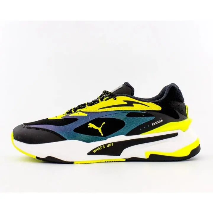 Puma shoes - Puma RS-X - 37537401 - Silver-Fluo Yellow-Black 8