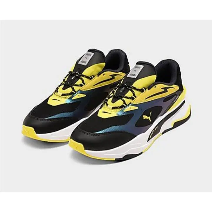 Puma shoes - Puma RS-X - 37537401 - Silver-Fluo Yellow-Black 20