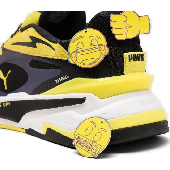 Puma shoes - Puma RS-X - 37537401 - Silver-Fluo Yellow-Black 18
