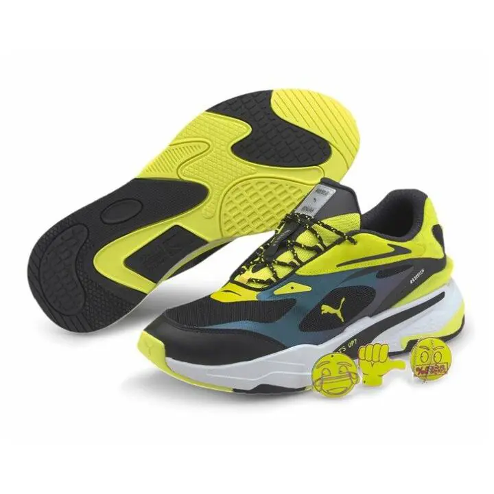 Puma shoes - Puma RS-X - 37537401 - Silver-Fluo Yellow-Black 10