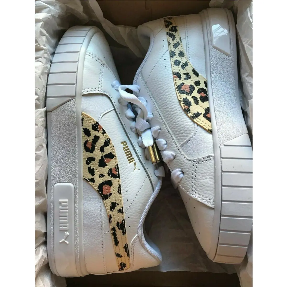 Puma shoes - Puma Cali Star Leopard - Cali Star Leopard - 382317-02 - white Leopard 5