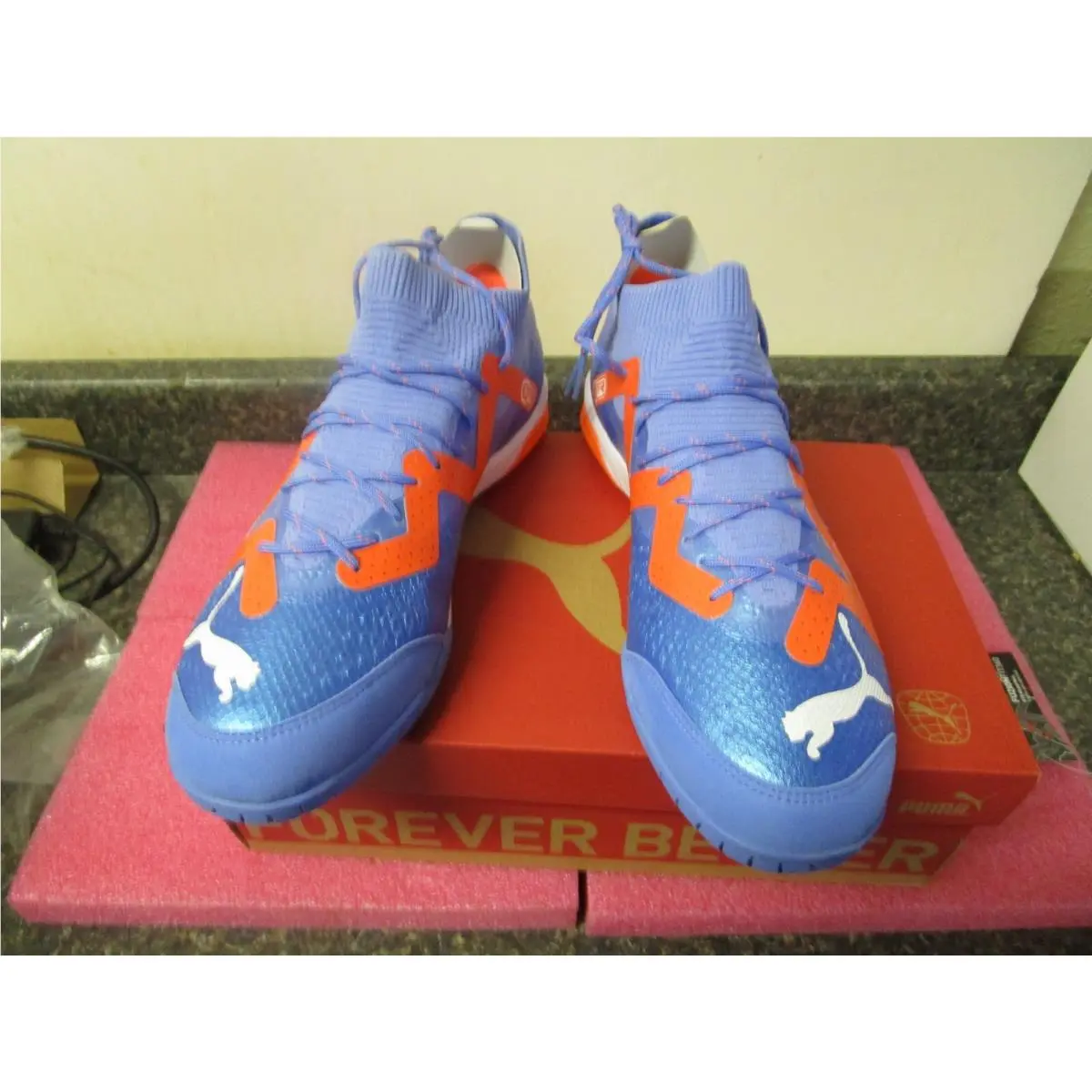 Puma shoes - PUMA Future - Future - 10717501 - Blue/White/Ultra Orange 7
