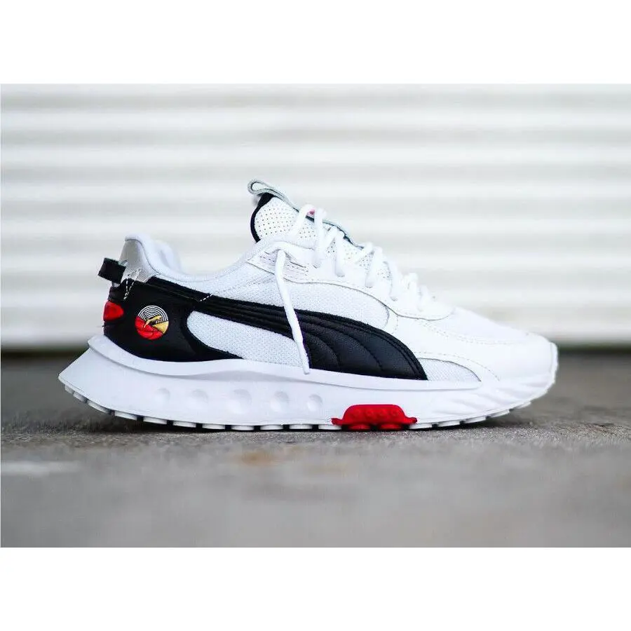 Puma shoes - PUMA WILD RIDER AS - WILD RIDER - 381597-01 - WHITE / BLACK / RED 17
