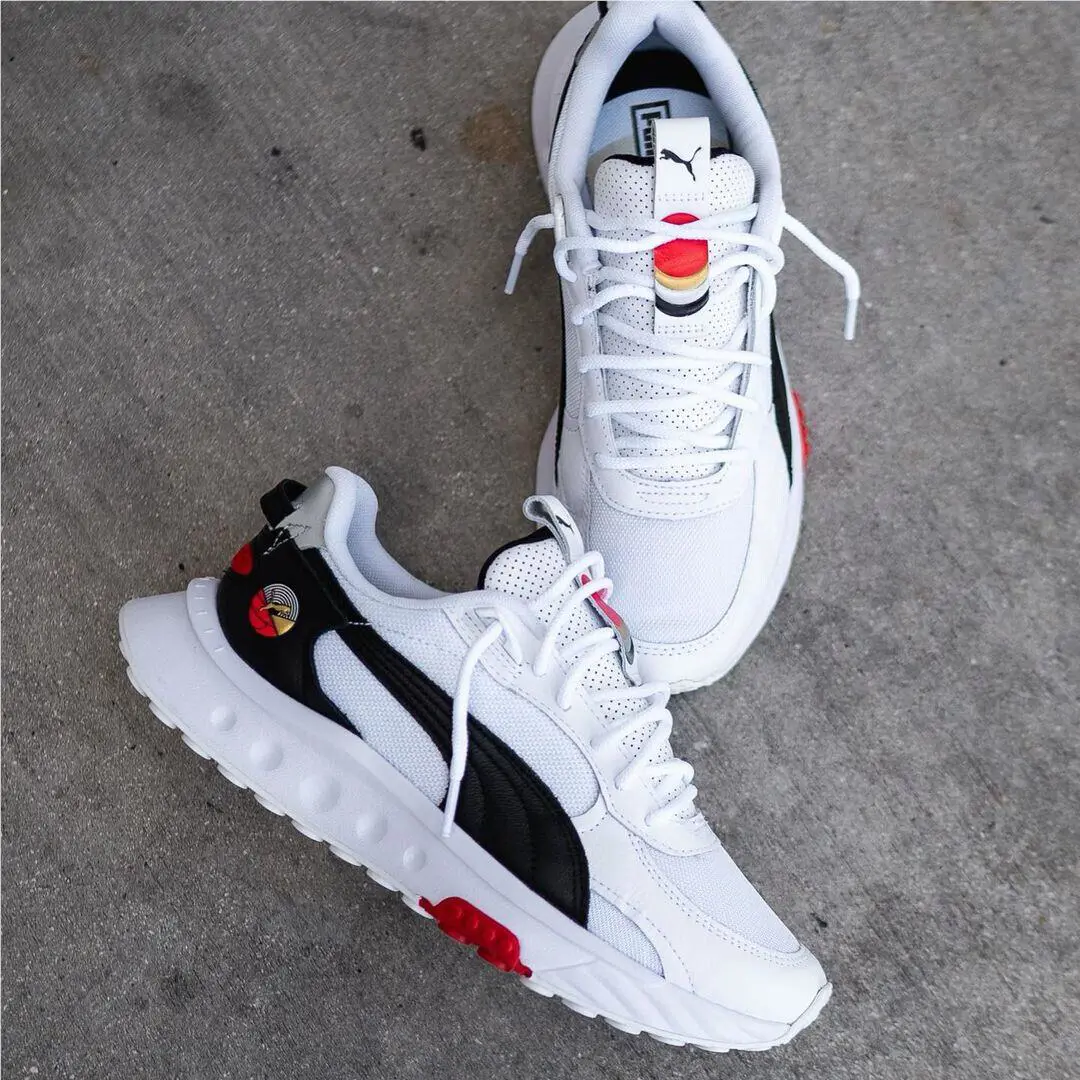 Puma shoes - PUMA WILD RIDER AS - WILD RIDER - 381597-01 - WHITE / BLACK / RED 0