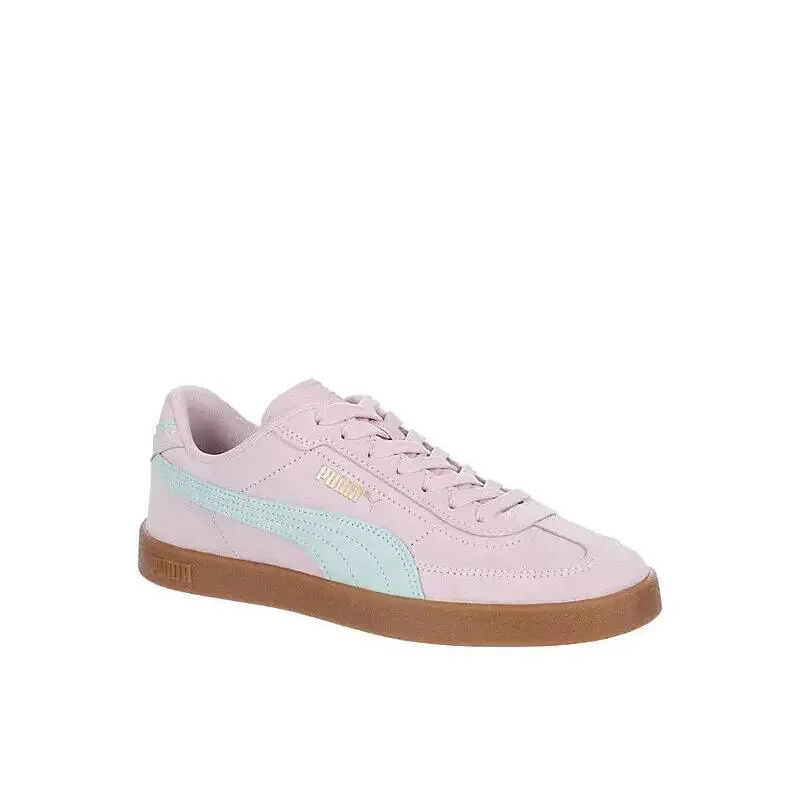 Puma Womens Club II Era Retro Low Top Lightweight Training Running Sneaker Shoes - Black, Style and: Light Pink