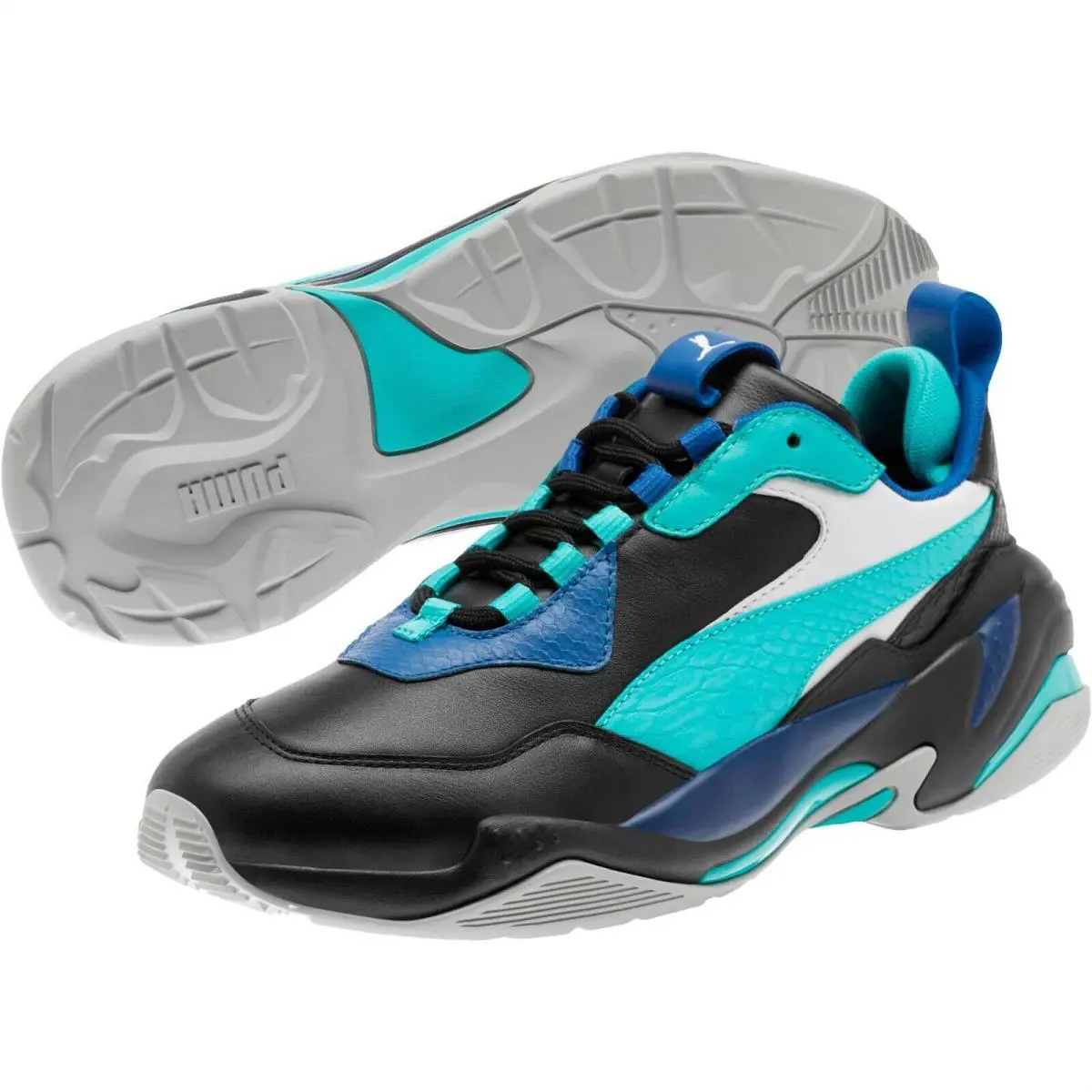 Puma shoes - PUMA THUNDER HOLIDAY - THUNDER HOLIDAY - 372834-03 - Puma Black / Blue Turquoise / Galaxy Blue 9