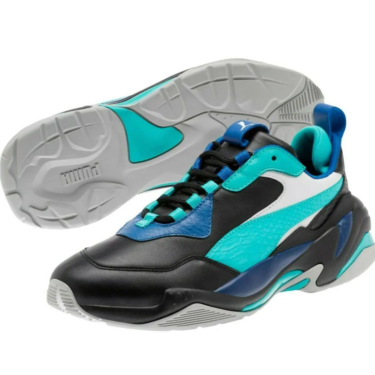 Puma shoes - PUMA THUNDER HOLIDAY - THUNDER HOLIDAY - 372834-03 - Puma Black / Blue Turquoise / Galaxy Blue 0