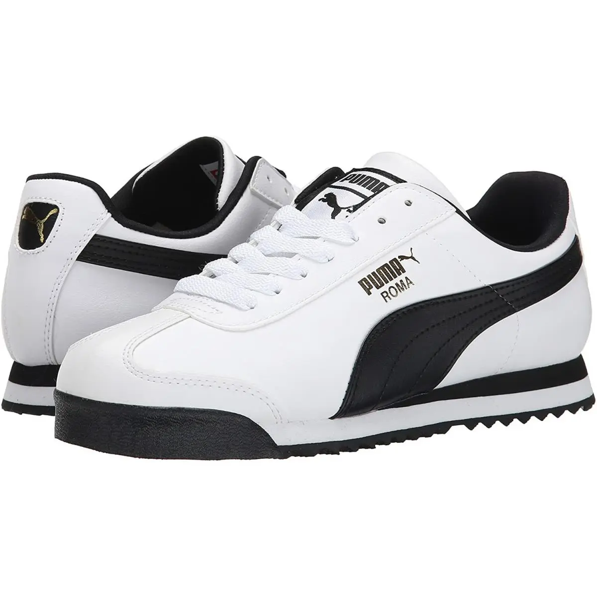 Puma shoes - White/Black Leather 12
