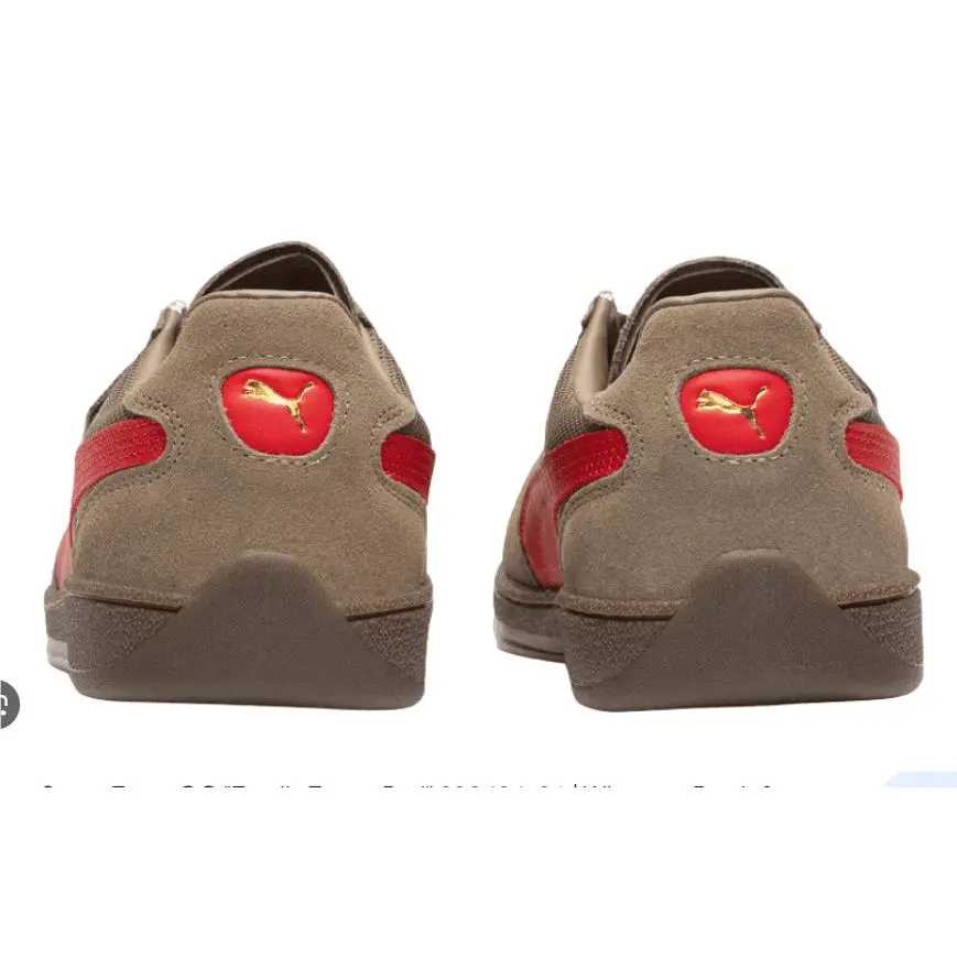 Puma shoes - Totally Taupe Red 2
