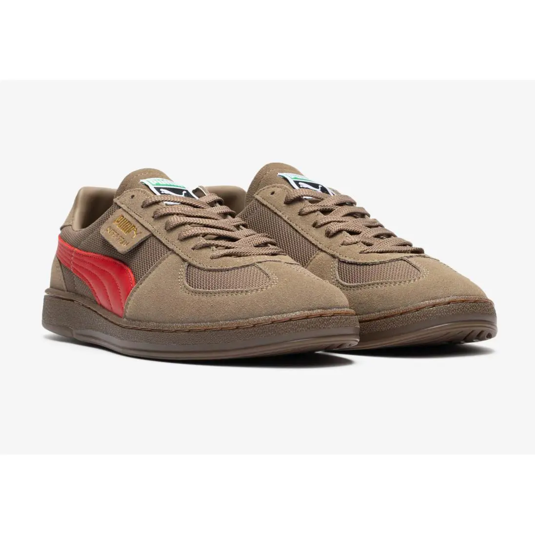 Puma shoes - Totally Taupe Red 4
