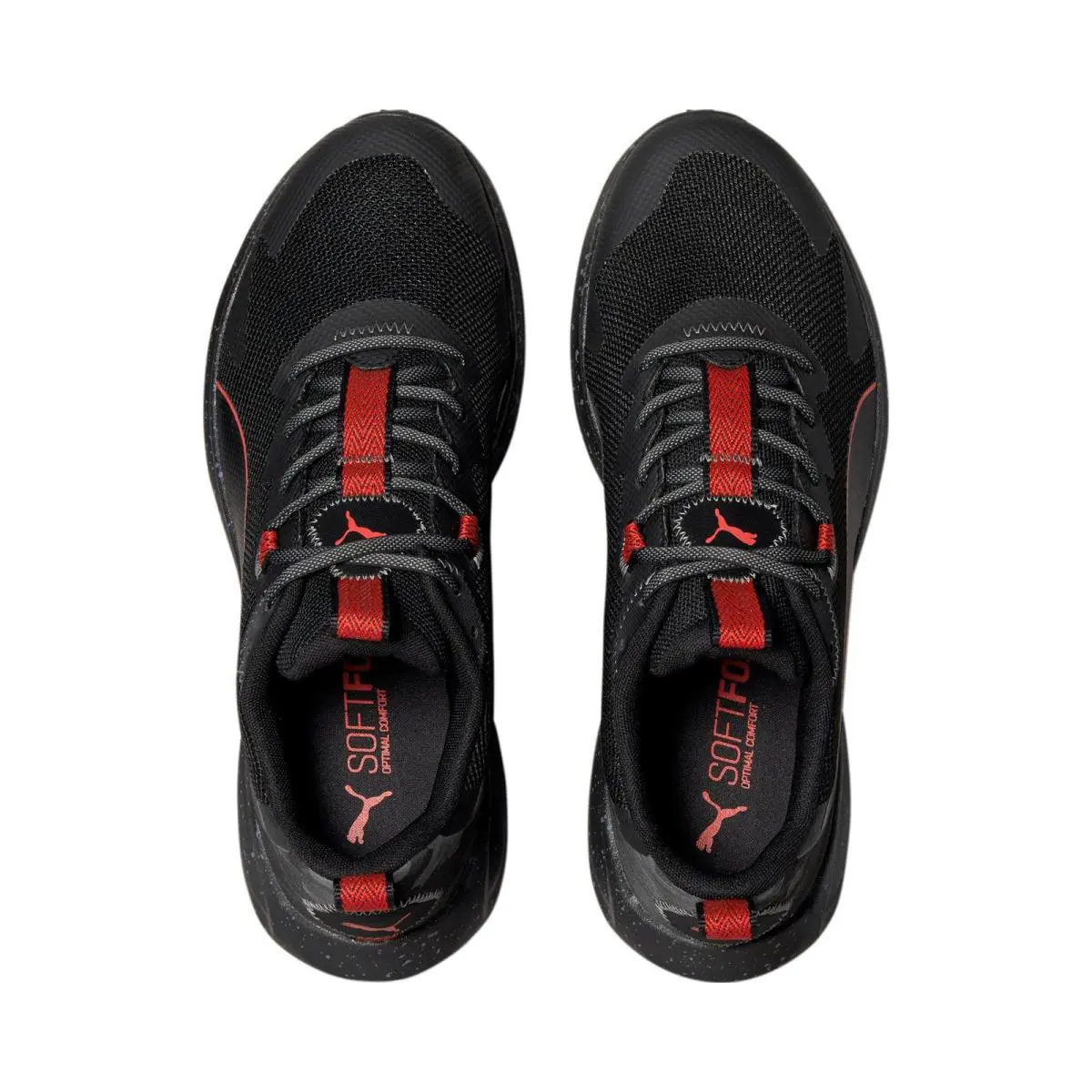 Puma shoes - Black/High Risk Red/Castlerock 3