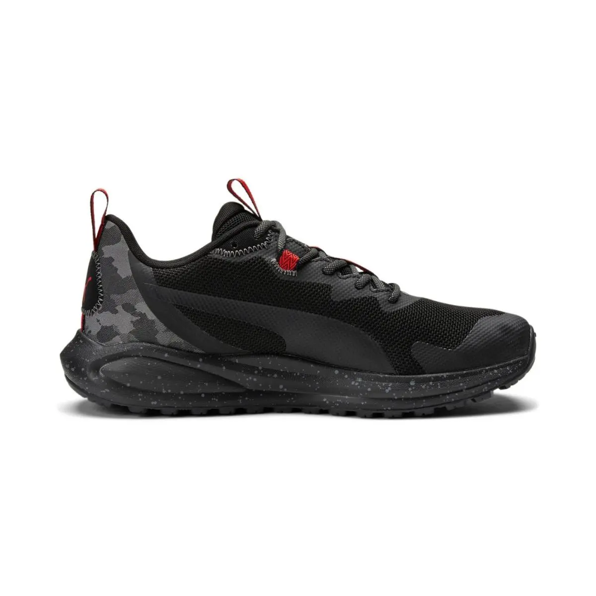Puma shoes - Black/High Risk Red/Castlerock 8