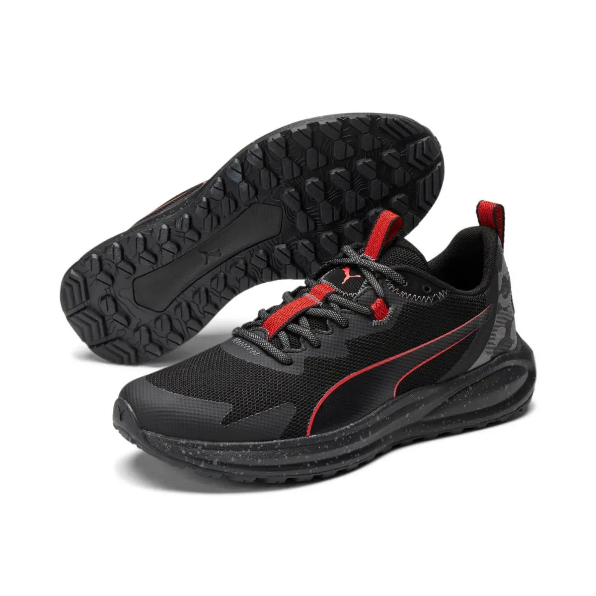 Puma shoes - Black/High Risk Red/Castlerock 5