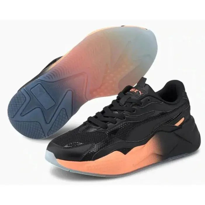 Puma shoes - Puma RS-X3 GRADIENT - GRADIENT - 372115-02 - Black/Cantaloupe 10