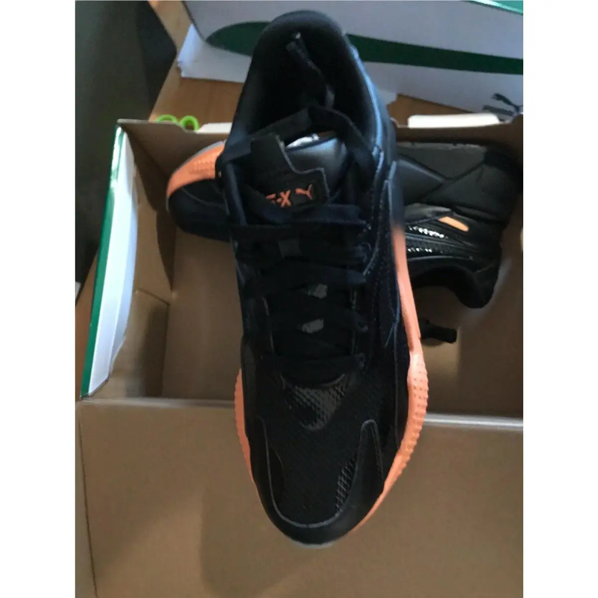 Puma shoes - Puma RS-X3 GRADIENT - GRADIENT - 372115-02 - Black/Cantaloupe 8