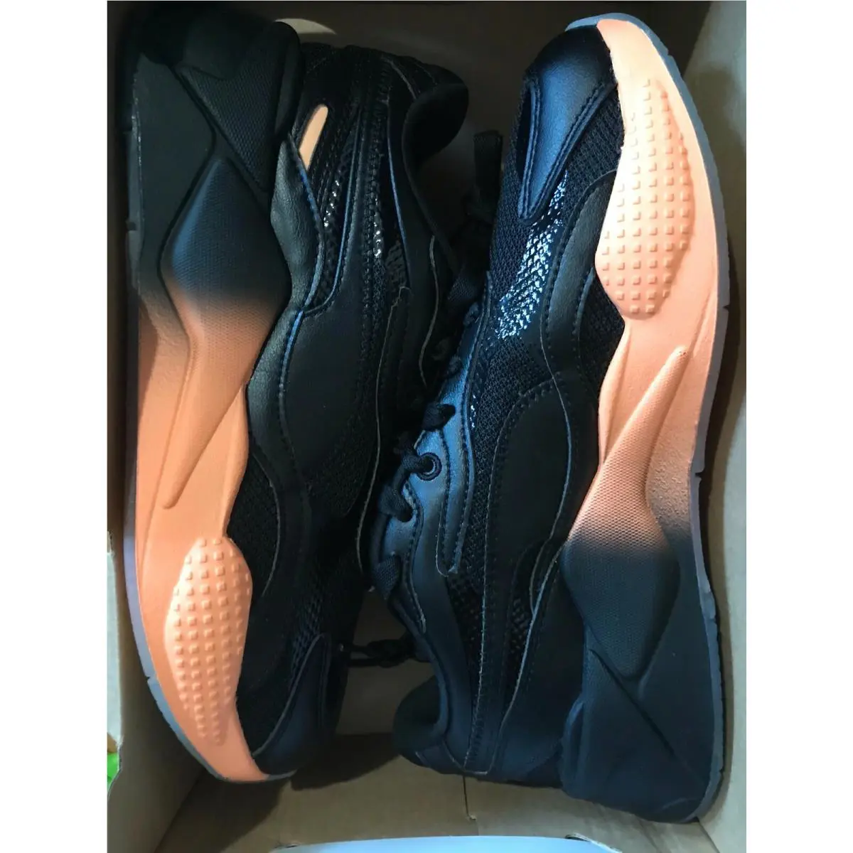 Puma shoes - Puma RS-X3 GRADIENT - GRADIENT - 372115-02 - Black/Cantaloupe 9