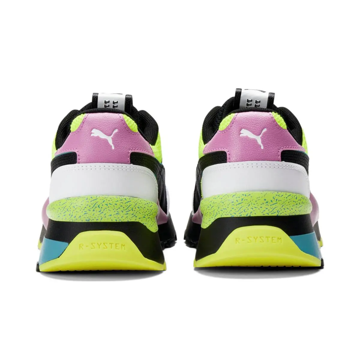 Puma shoes - Puma White-Puma Black-Opera Mauve-Yellow Alert 1