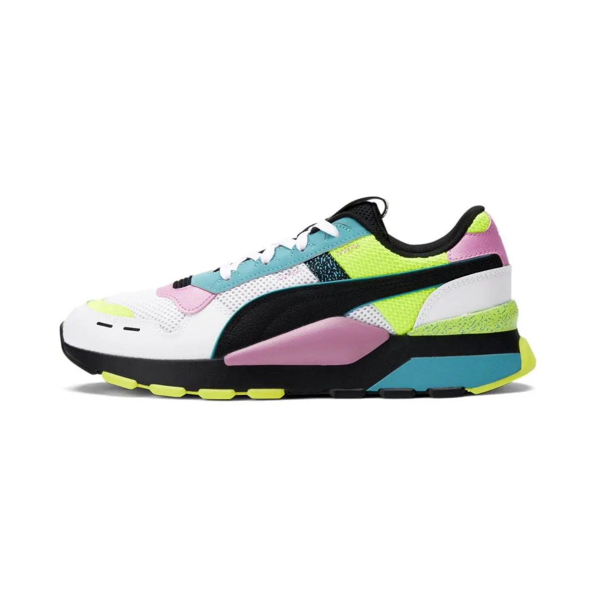 Puma shoes - Puma White-Puma Black-Opera Mauve-Yellow Alert 4