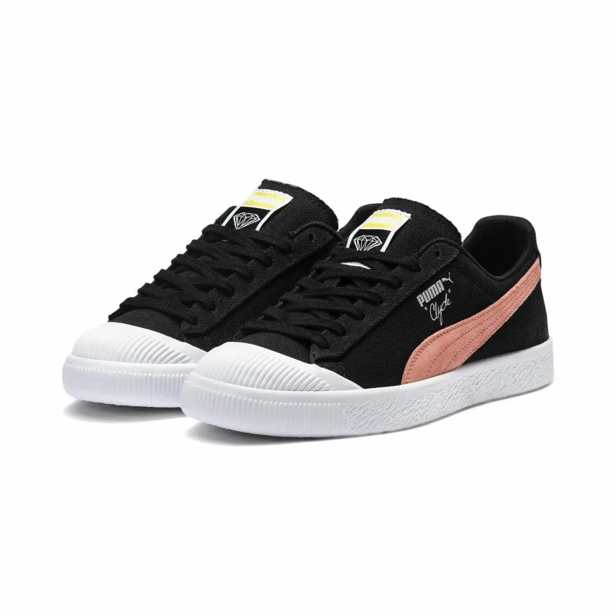 369397-02 Mens Puma Clyde Diamond Supply - Black
