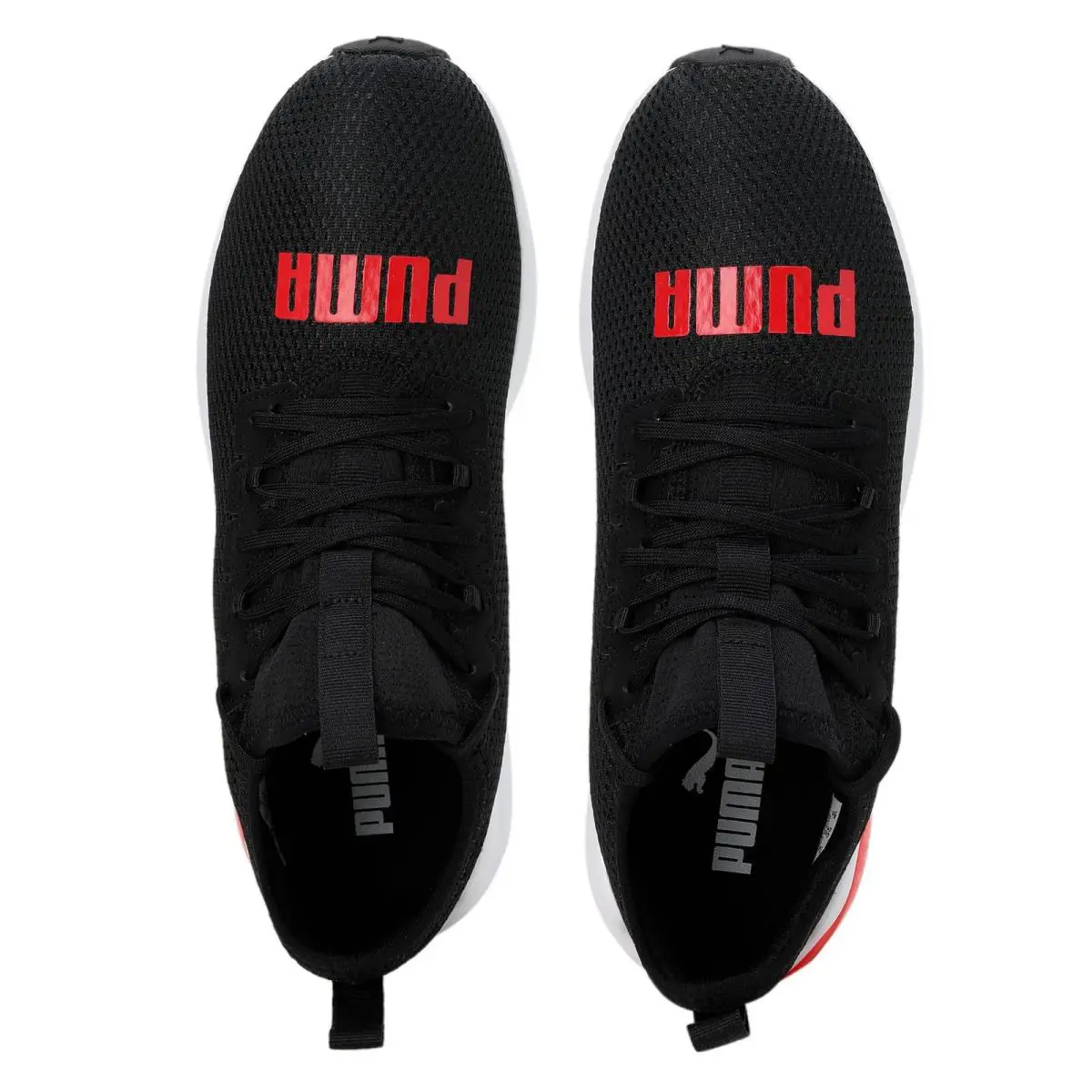 Puma shoes - Black/High Risk Red/White 3