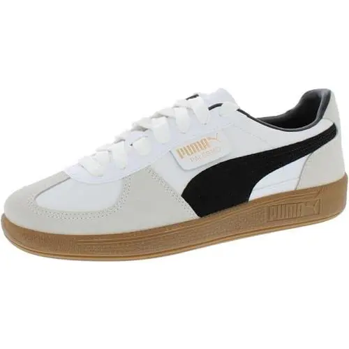 Puma Mens Palermo Lth Casual Sneakers 396464 01 - PUMA WHITE /VAPOR GRAY GUM