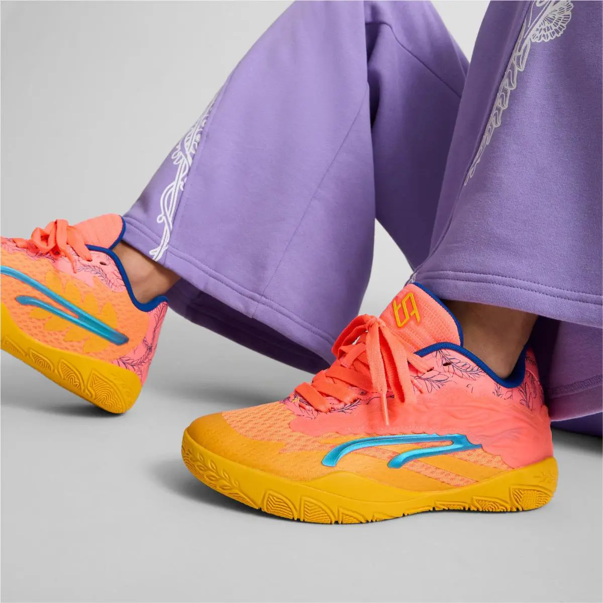 Puma shoes - Yellow Sizzle/Fluro Peach Pes/Cobalt Glaze/Luminous Blue 10