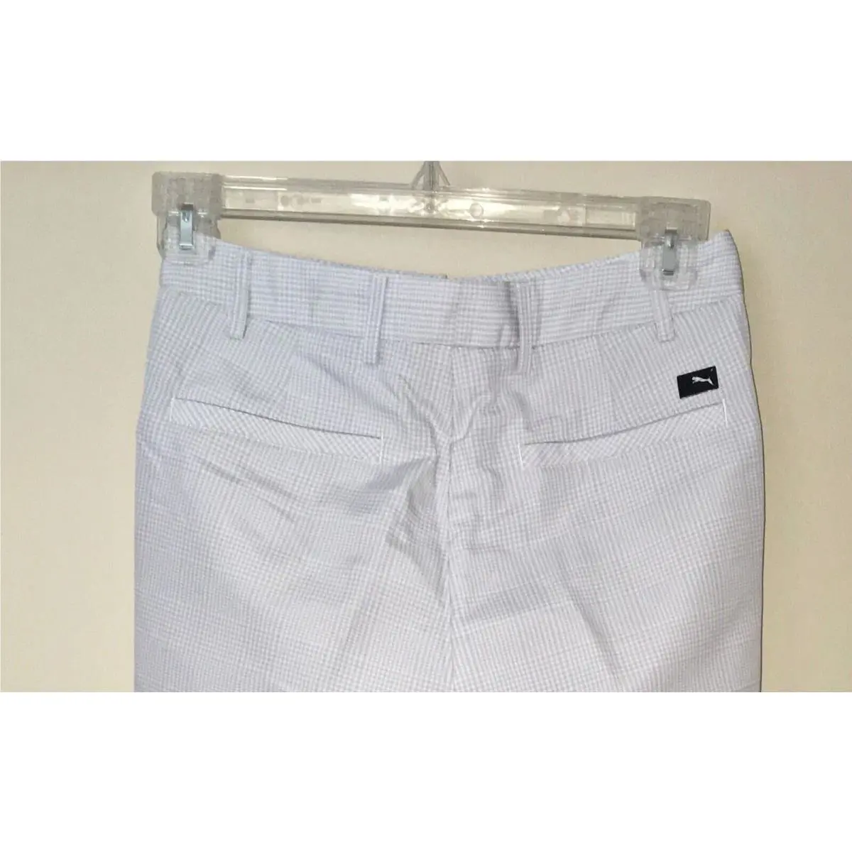 Puma clothing - PUMA Lux Check Golf Dry Cell Pants - 568468 - Gray 1