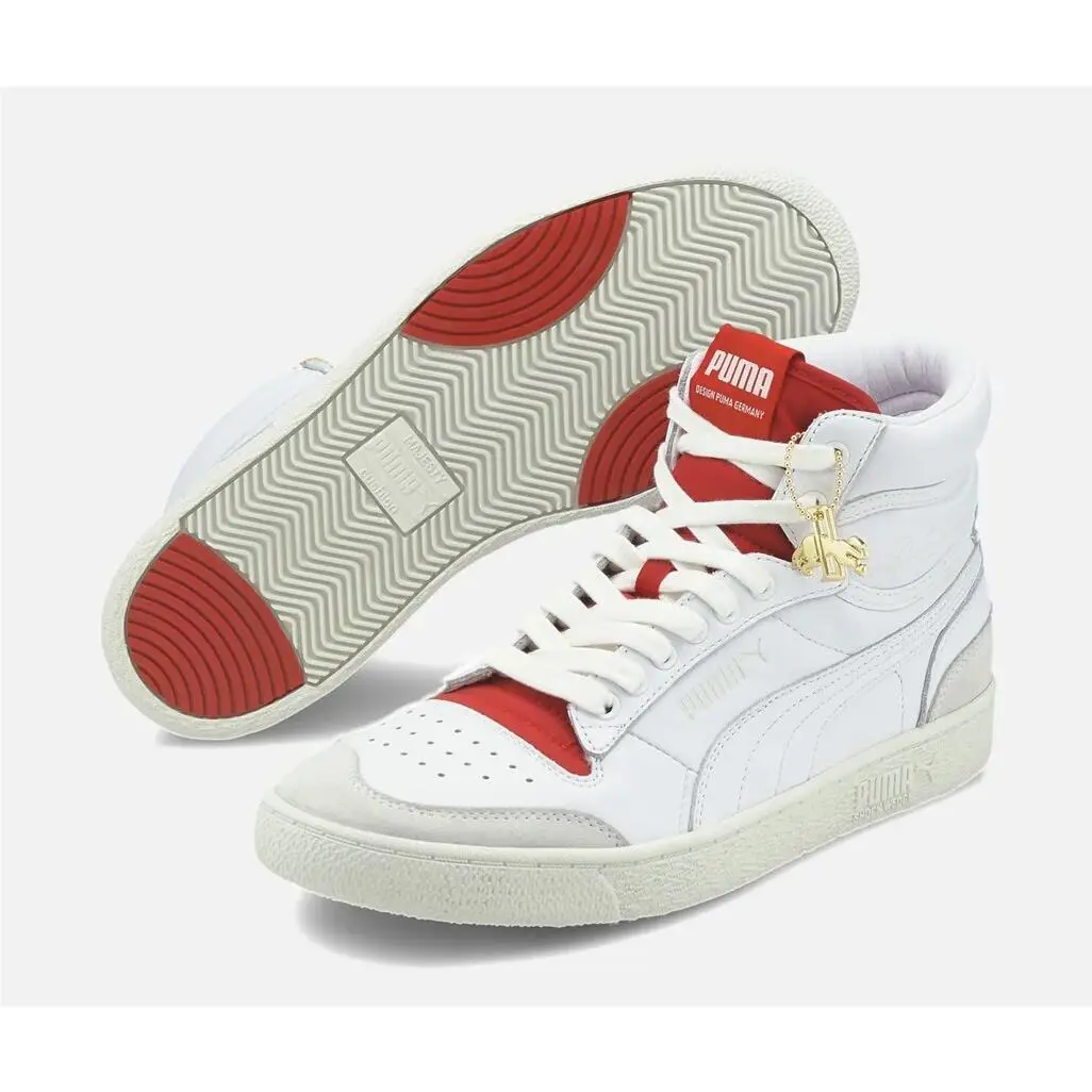 Puma shoes - PUMA Ralph Sampson Mid - Ralph Sampson Mid - 374874-01 - White/High Risk Red/Vaporus Grey 1