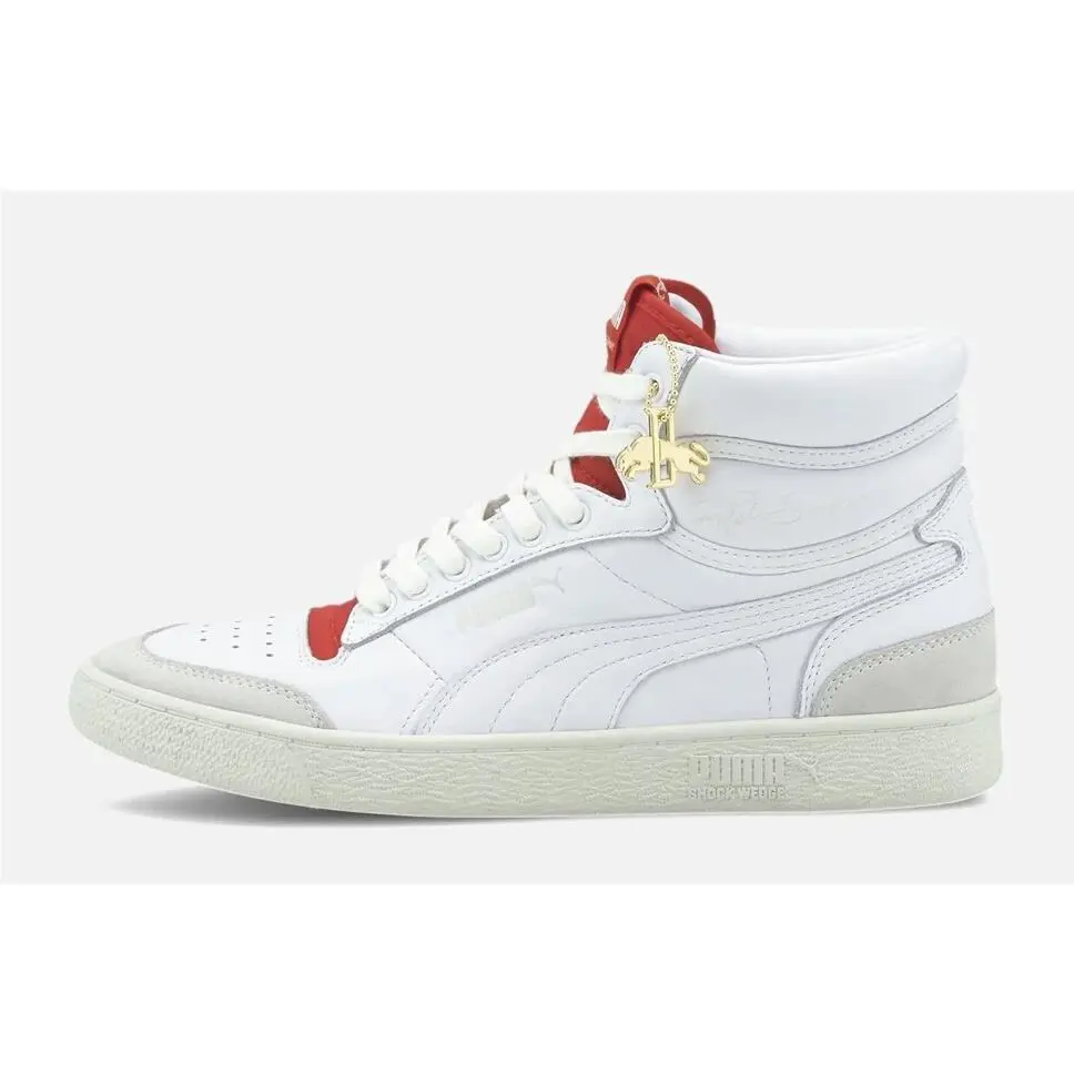 Puma shoes - PUMA Ralph Sampson Mid - Ralph Sampson Mid - 374874-01 - White/High Risk Red/Vaporus Grey 6