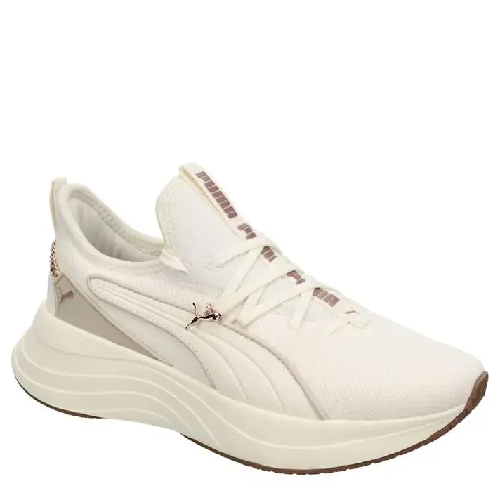 Womens Sabrina Retro Low Top Lightweight Running Gym Sneaker Ivory by Puma