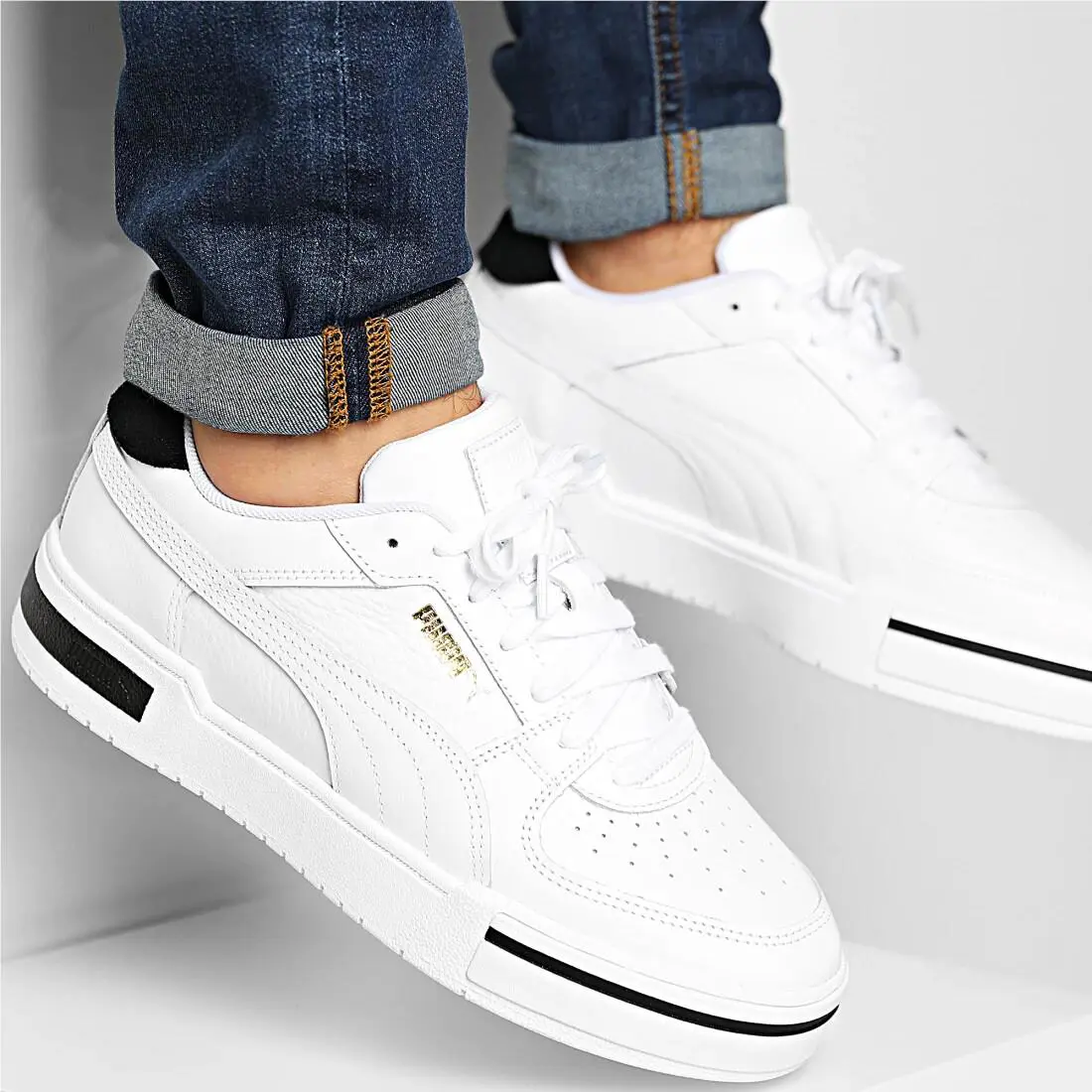 Puma shoes - PUMA CA PRO HERITAGE - PRO HERITAGE - 375811-01 - WHITE/BLACK/GOLD 9