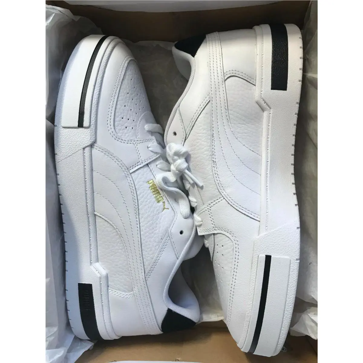 Puma shoes - PUMA CA PRO HERITAGE - PRO HERITAGE - 375811-01 - WHITE/BLACK/GOLD 6