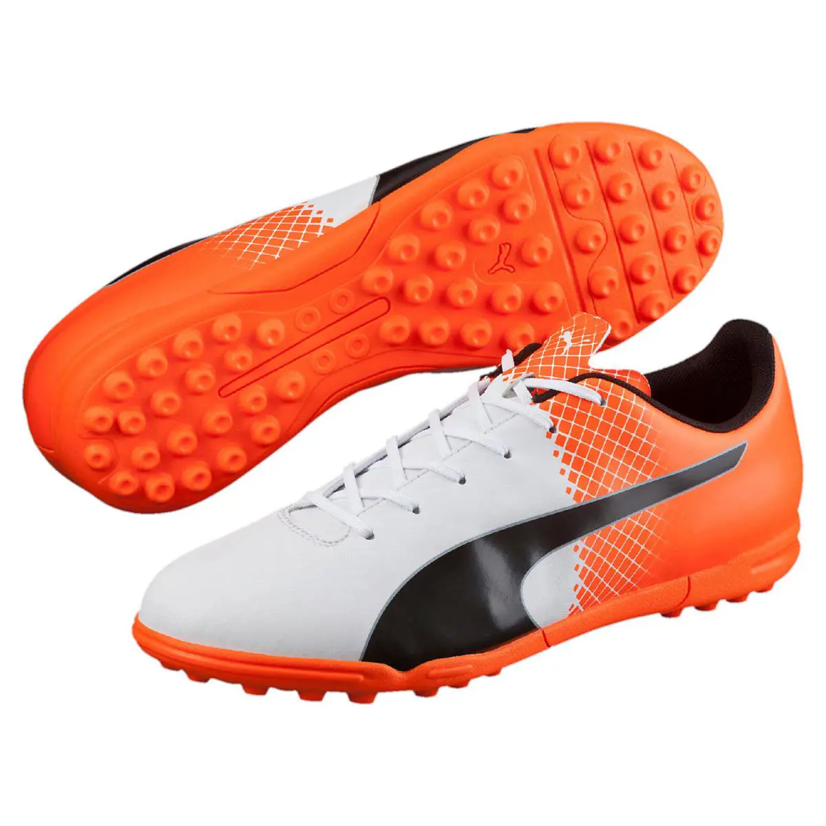 Puma shoes - 10359105 - 103591 05 - Puma White-Puma Black-Shocking Orange 5
