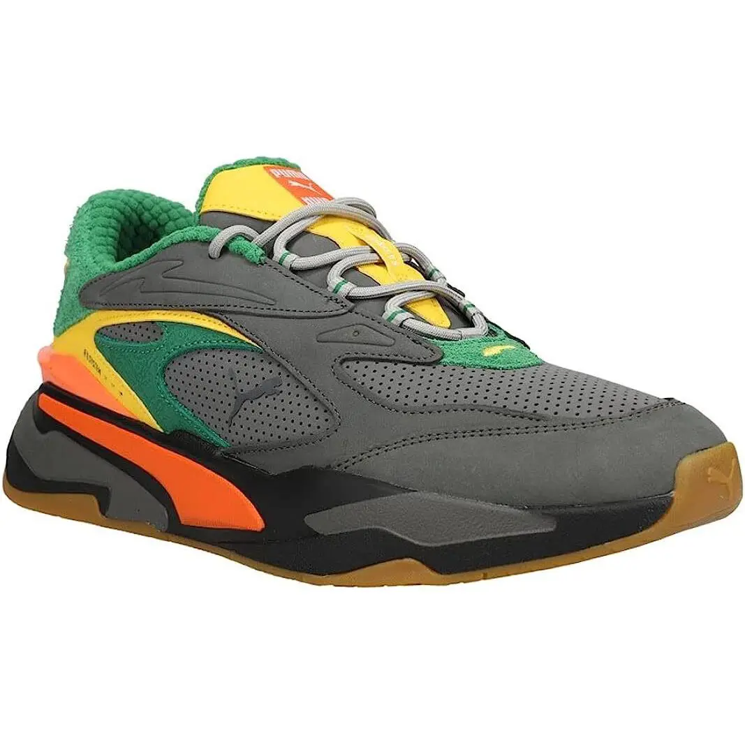 Puma shoes - PUMA RS-Fast VEGGIES - VEGGIES - 380322-01 - Grey/Green/Yellow/Orange 11