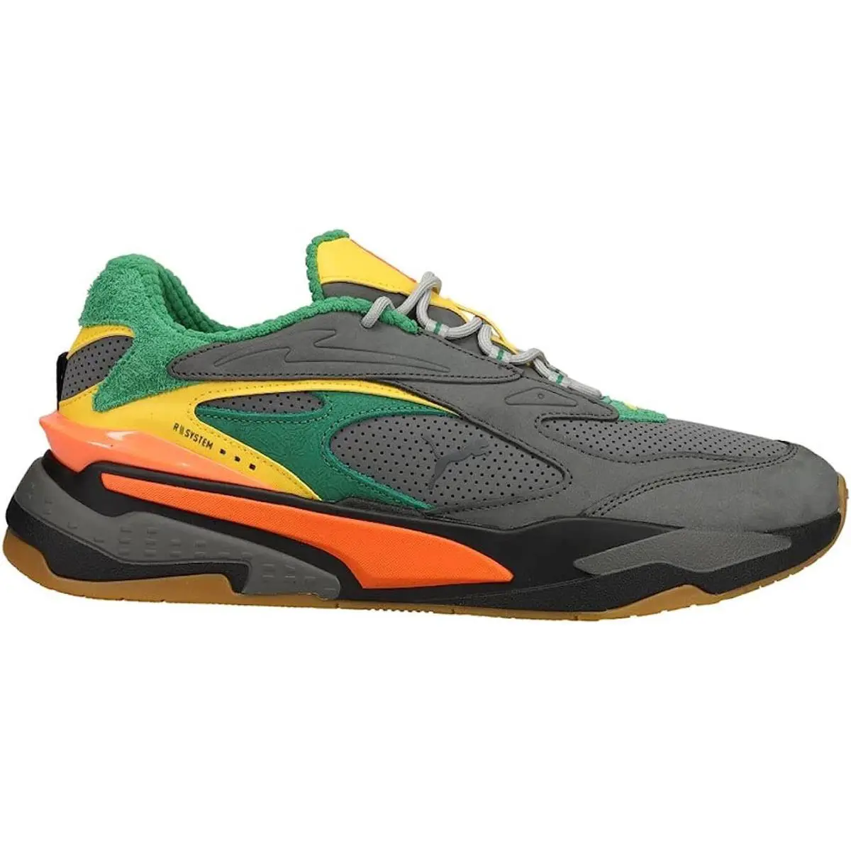 Puma shoes - PUMA RS-Fast VEGGIES - VEGGIES - 380322-01 - Grey/Green/Yellow/Orange 7