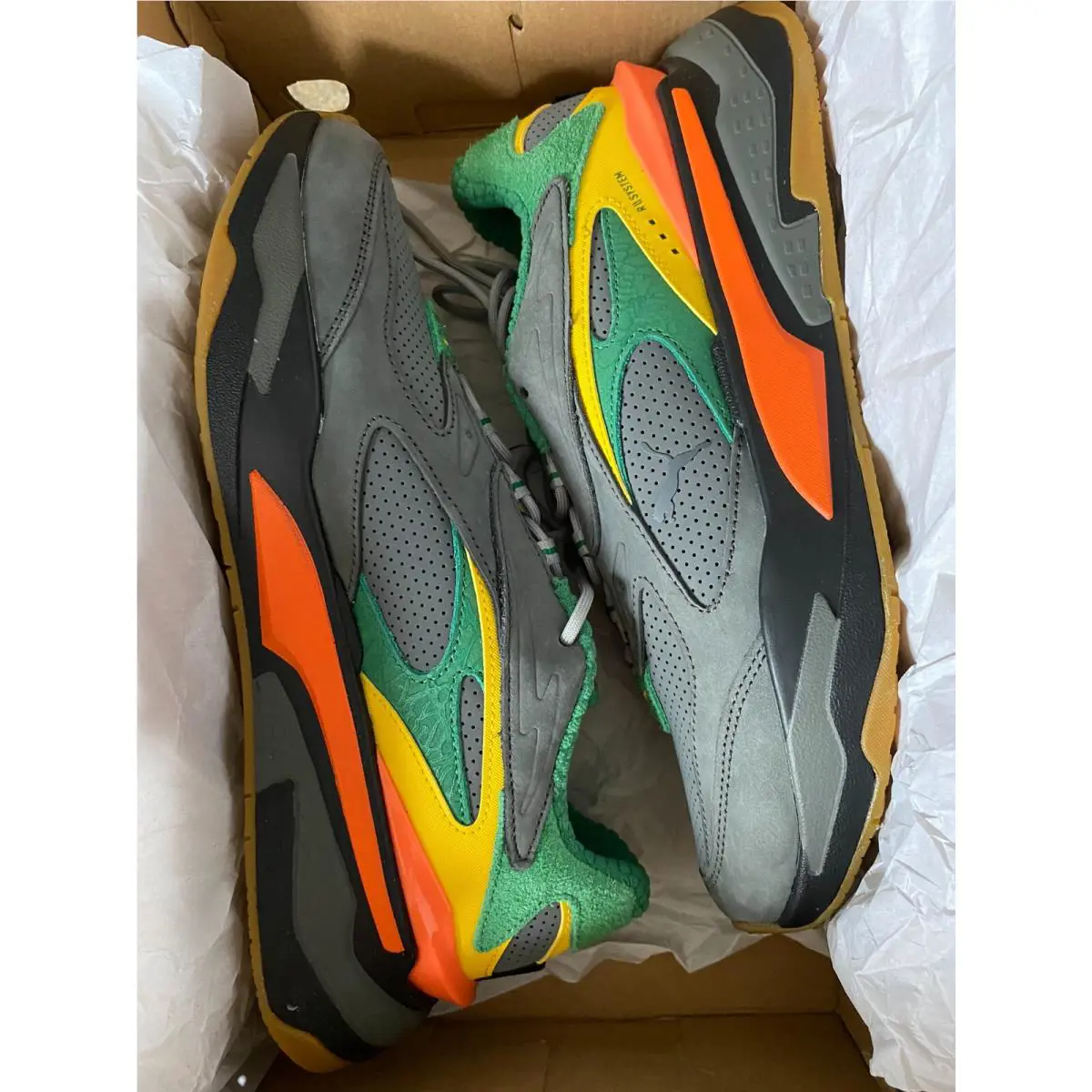 Puma shoes - PUMA RS-Fast VEGGIES - VEGGIES - 380322-01 - Grey/Green/Yellow/Orange 18
