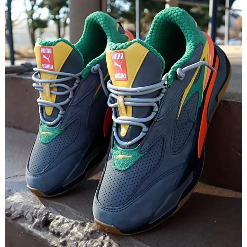 Puma shoes - PUMA RS-Fast VEGGIES - VEGGIES - 380322-01 - Grey/Green/Yellow/Orange 3