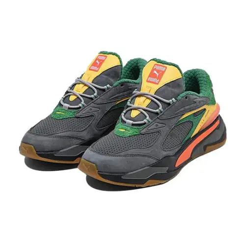 Puma shoes - PUMA RS-Fast VEGGIES - VEGGIES - 380322-01 - Grey/Green/Yellow/Orange 26