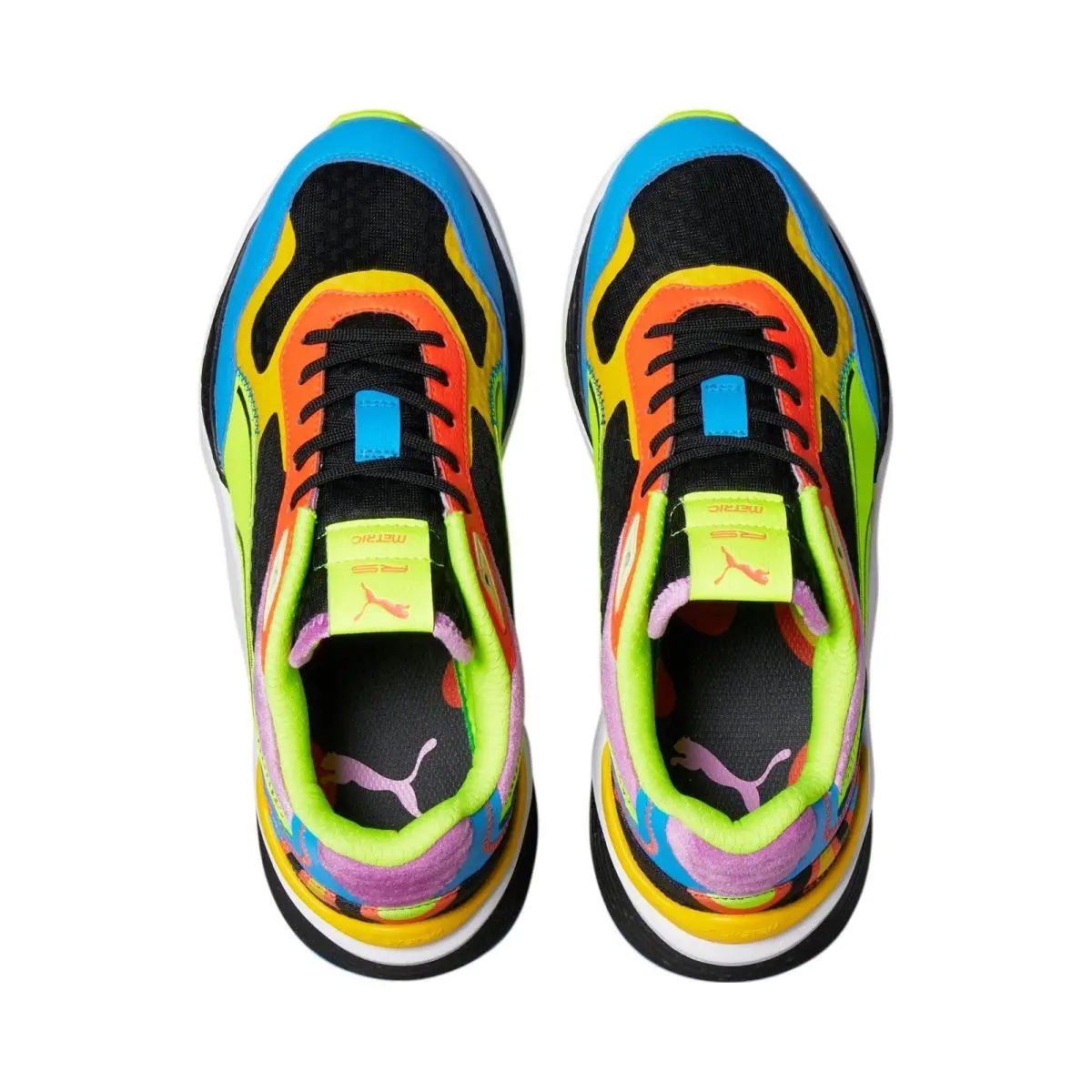 Puma shoes - Black/Lime Squeeze/Ocean Dive 9