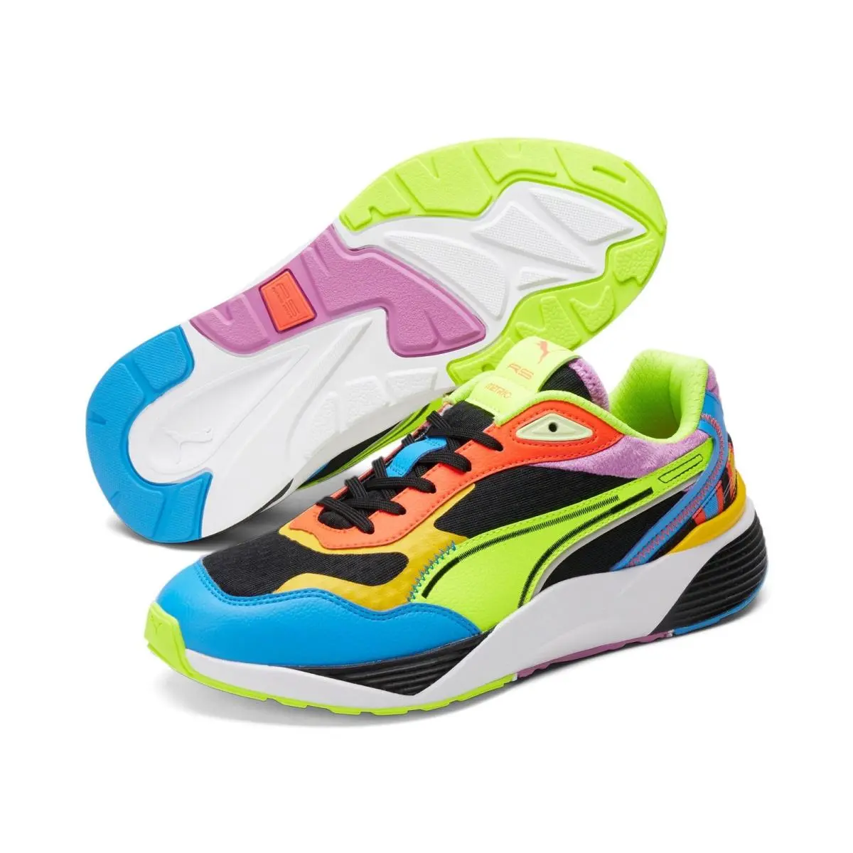 Puma shoes - Black/Lime Squeeze/Ocean Dive 6