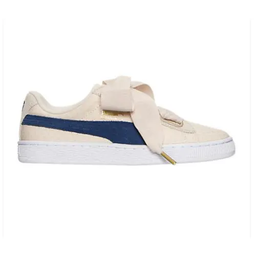 Puma shoes - Puma Basket Heart Denim - Basket Heart Denim - 36337103 - Oatmeal 0