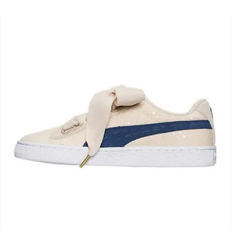 Puma shoes - Puma Basket Heart Denim - Basket Heart Denim - 36337103 - Oatmeal 7