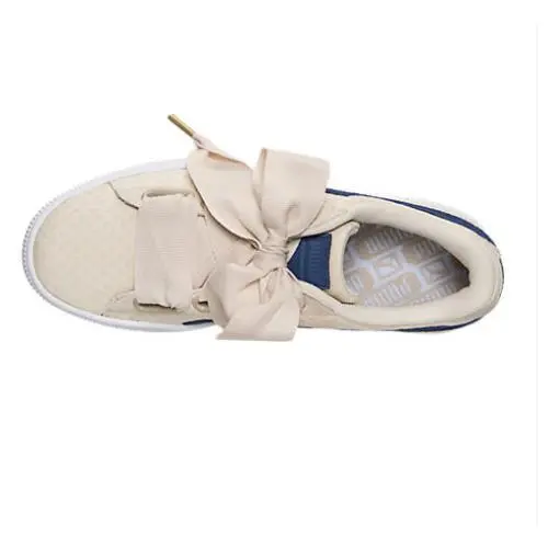Puma shoes - Puma Basket Heart Denim - Basket Heart Denim - 36337103 - Oatmeal 9