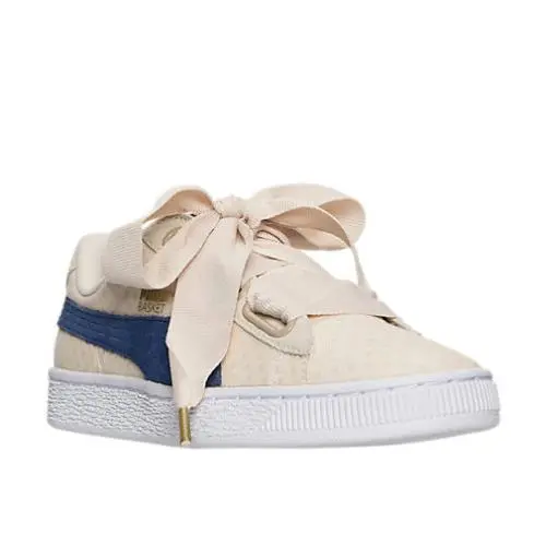 Puma shoes - Puma Basket Heart Denim - Basket Heart Denim - 36337103 - Oatmeal 5