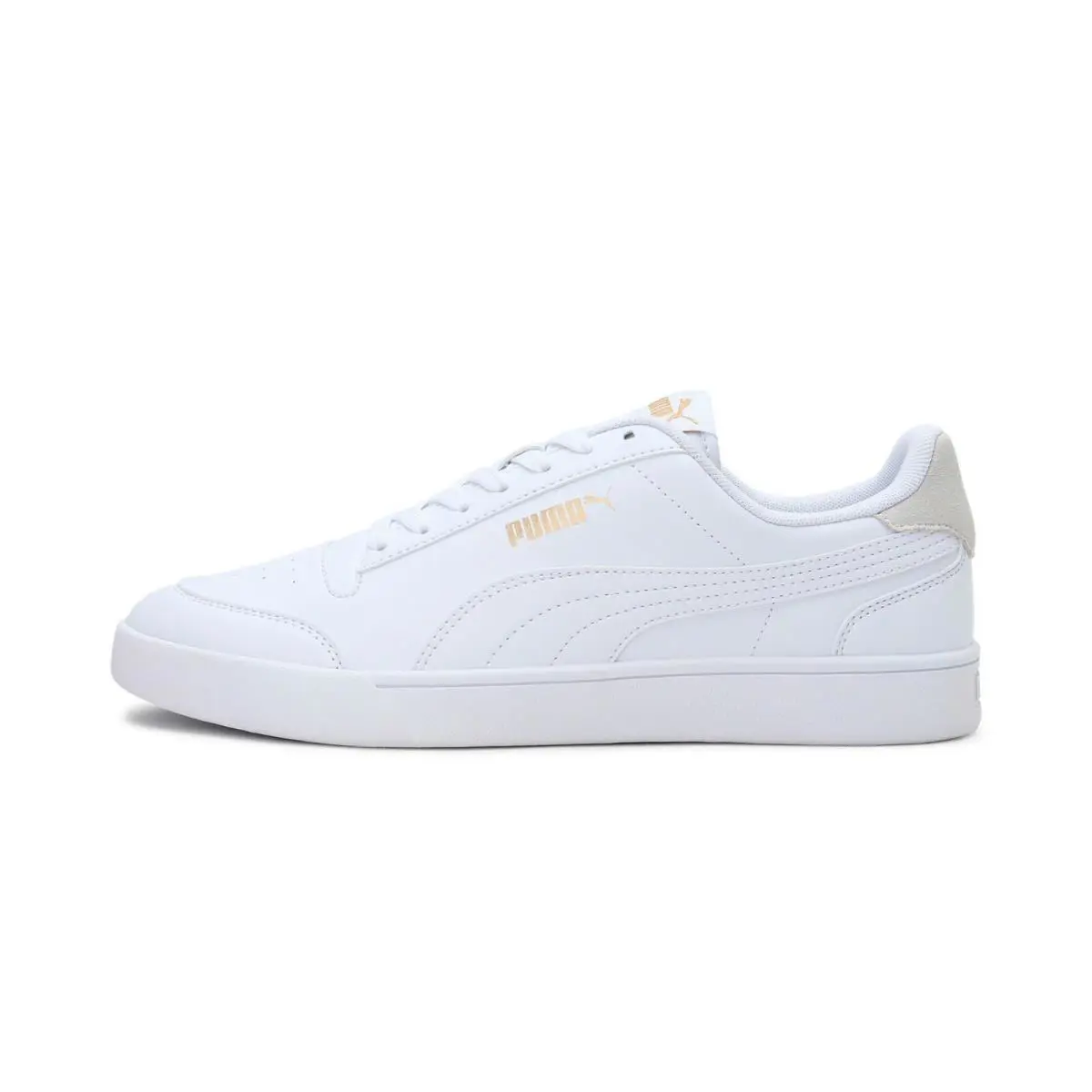Puma Shuffle Men`s Sneakers Shoes White Gold 309668-08 Puma Mens - White Gold