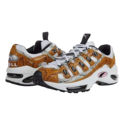 Puma Cell Endura Animal Kingdom Men`s Sneakers US Size 9.5 10.5 11 - Puma White/Golden Orange