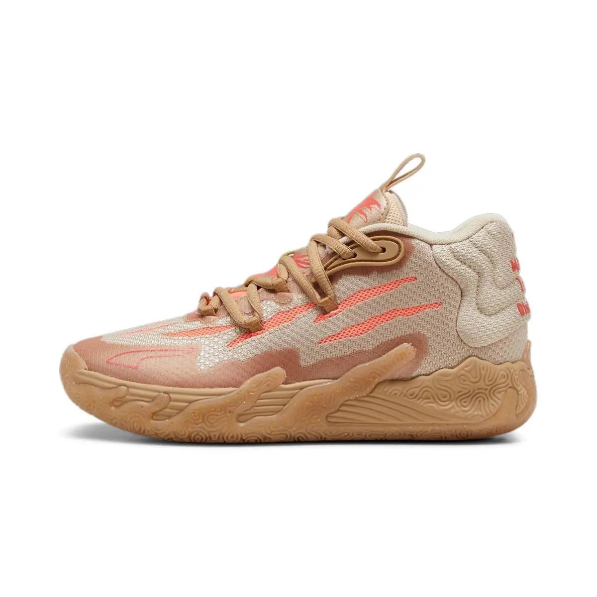 Puma shoes - Gold/Fluro Peach 1