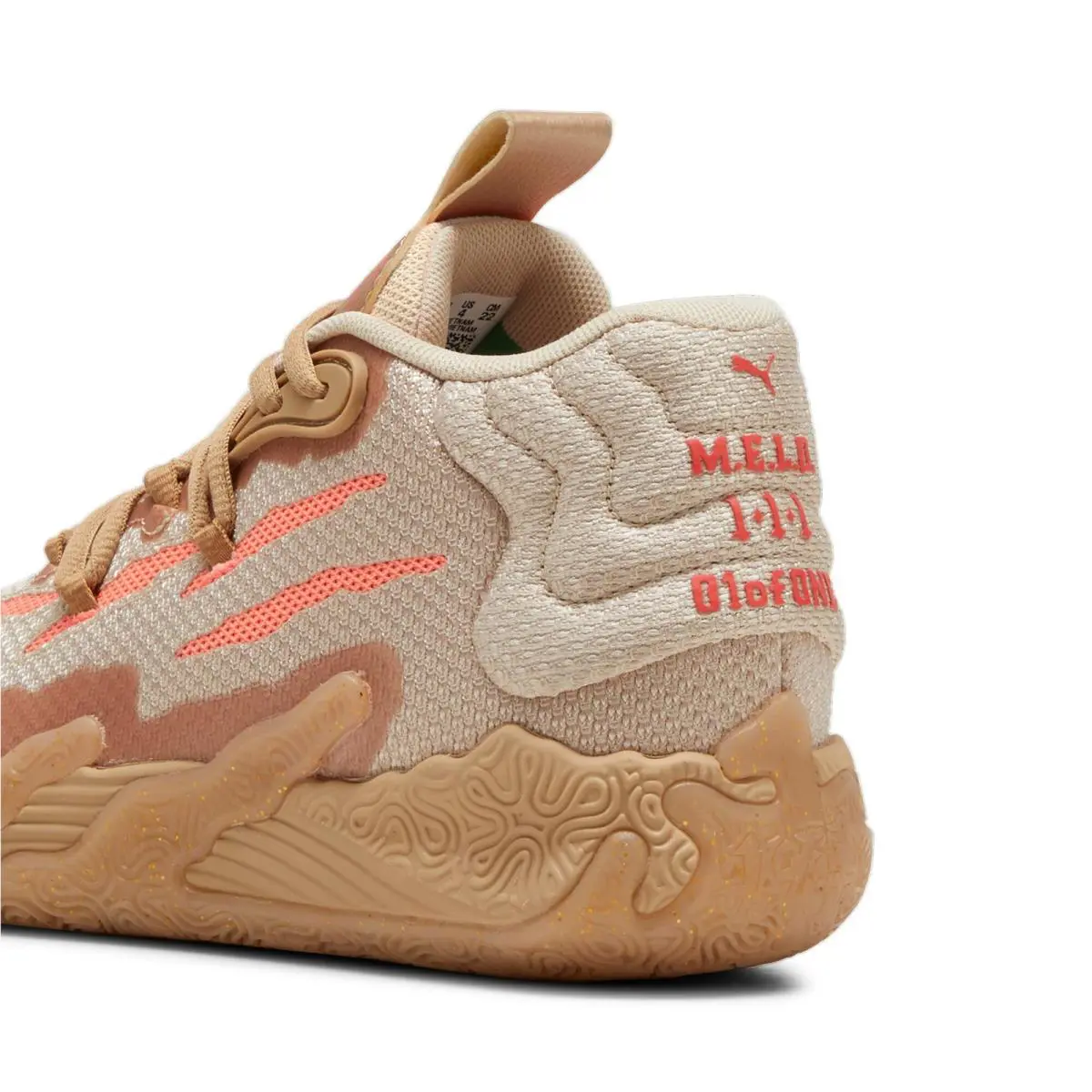 Puma shoes - Gold/Fluro Peach 2
