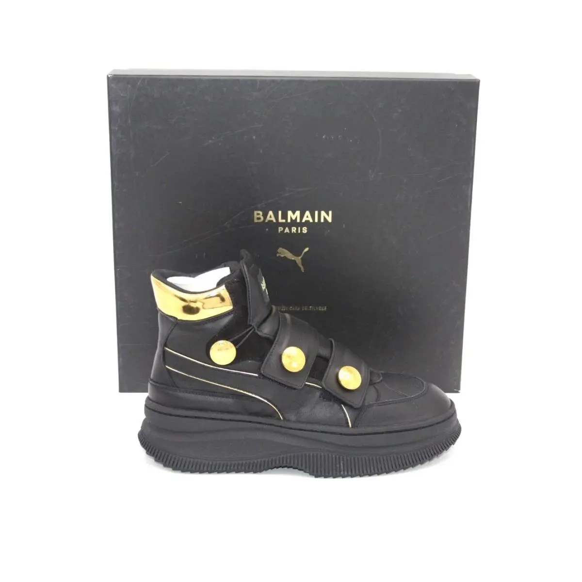 Puma shoes - PUMA DEVA STRAPS X BALMAIN - BLACK/GOLD 2